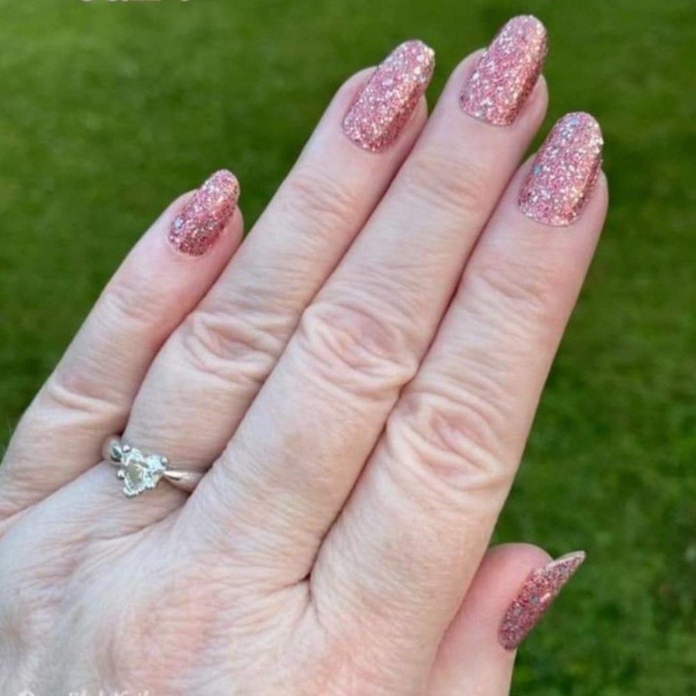 *Retired* Color Street: Glitterally Can’t (Petite) | Pink Barbie Glitter Sparkle - Picture 2 of 11